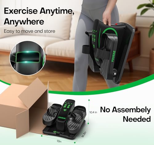 Under Desk Elliptical Leg Exerciser with Touch Screen and Remote Control A786
