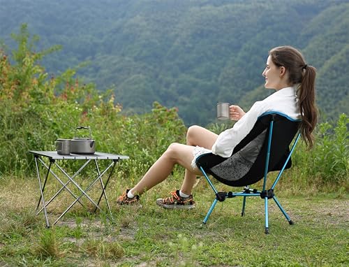 Lightweight Folding Camping Chair 330Lbs Orange P4516
