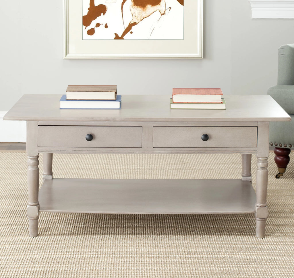 Vintage Grey 2 Drawer Coffee Table B725