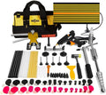 Paintless Dent Repair Kit 77PCS with Golden Dent Lifter, Slider Hammer, Bridge Dent Puller Kit N54562