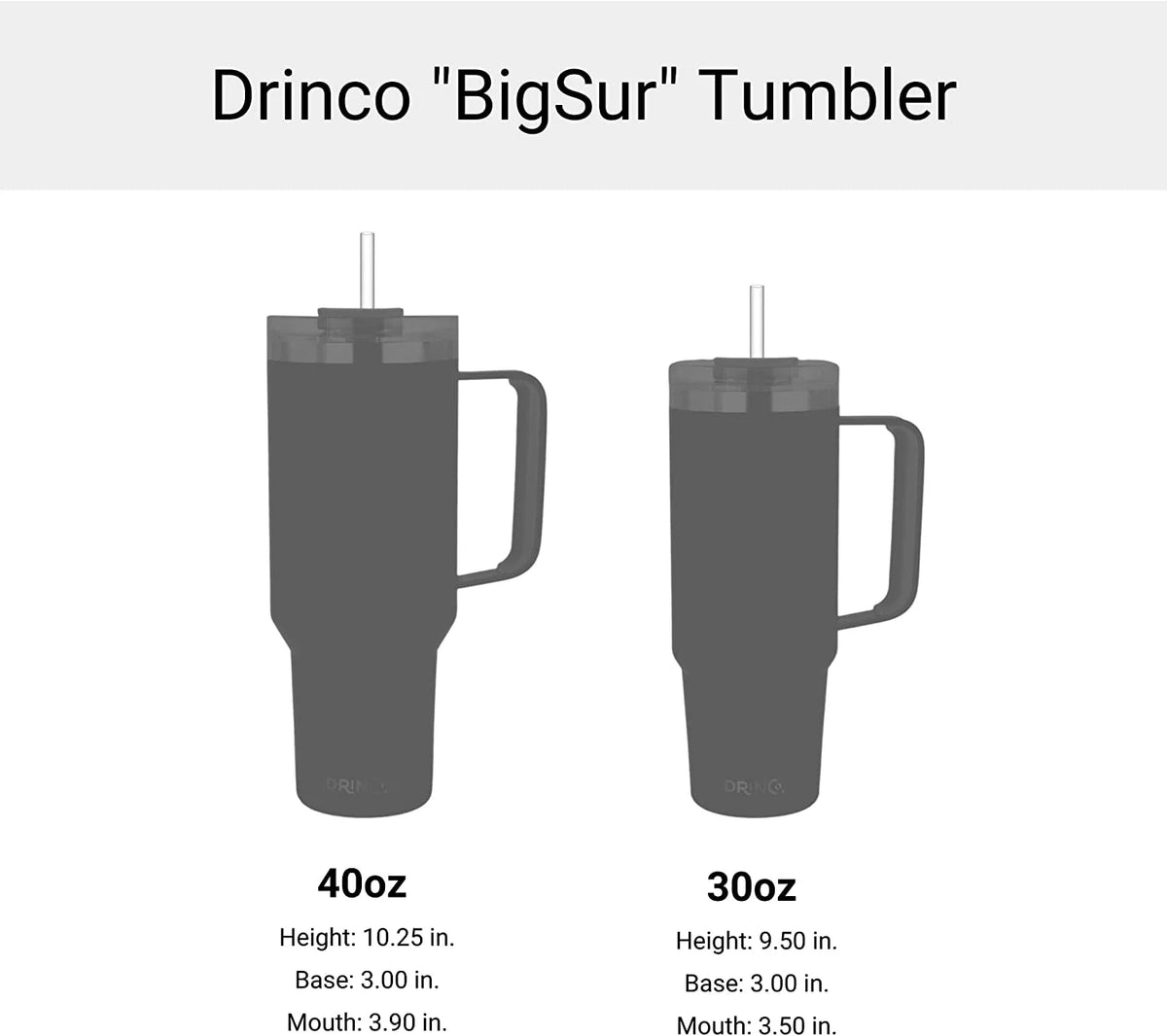 40oz Vacuum Insulated Stainless Steel Tumbler with Handle P526036