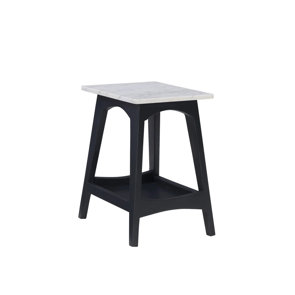 Gray Wash End Table with Shelf U924642