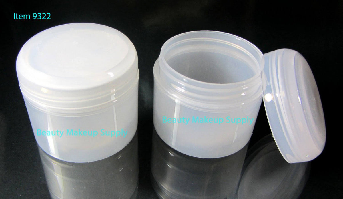 24 Cosmetic Jars Double Wall Plastic Containers with Dome Cap I122