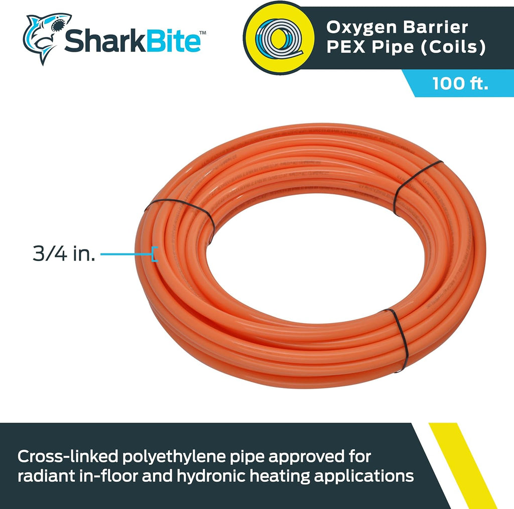 Orange PEX Pipe Oxygen Barrier Water Tubing C4513