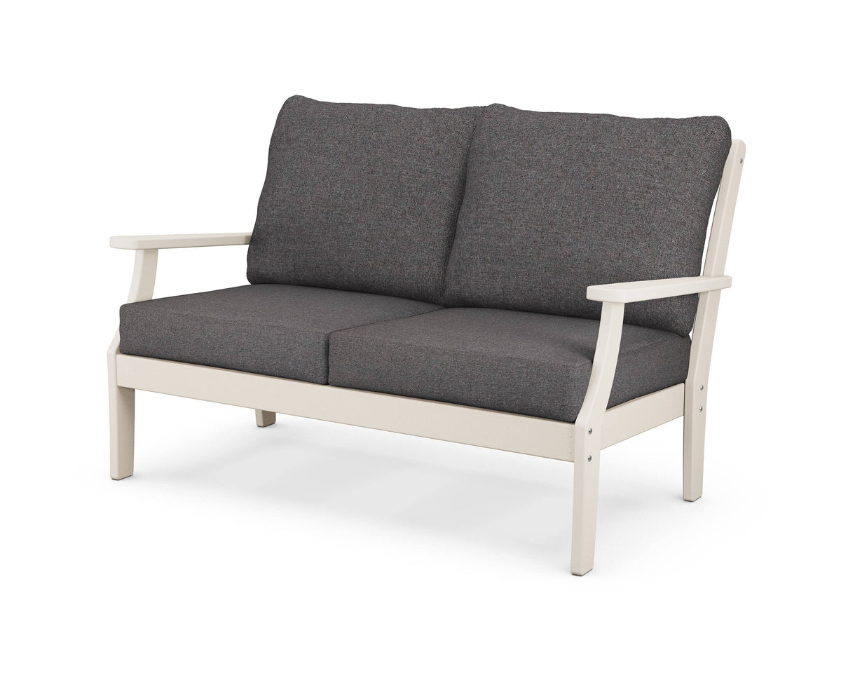 Sand / Ash Charcoal Deep Seating Settee L24526