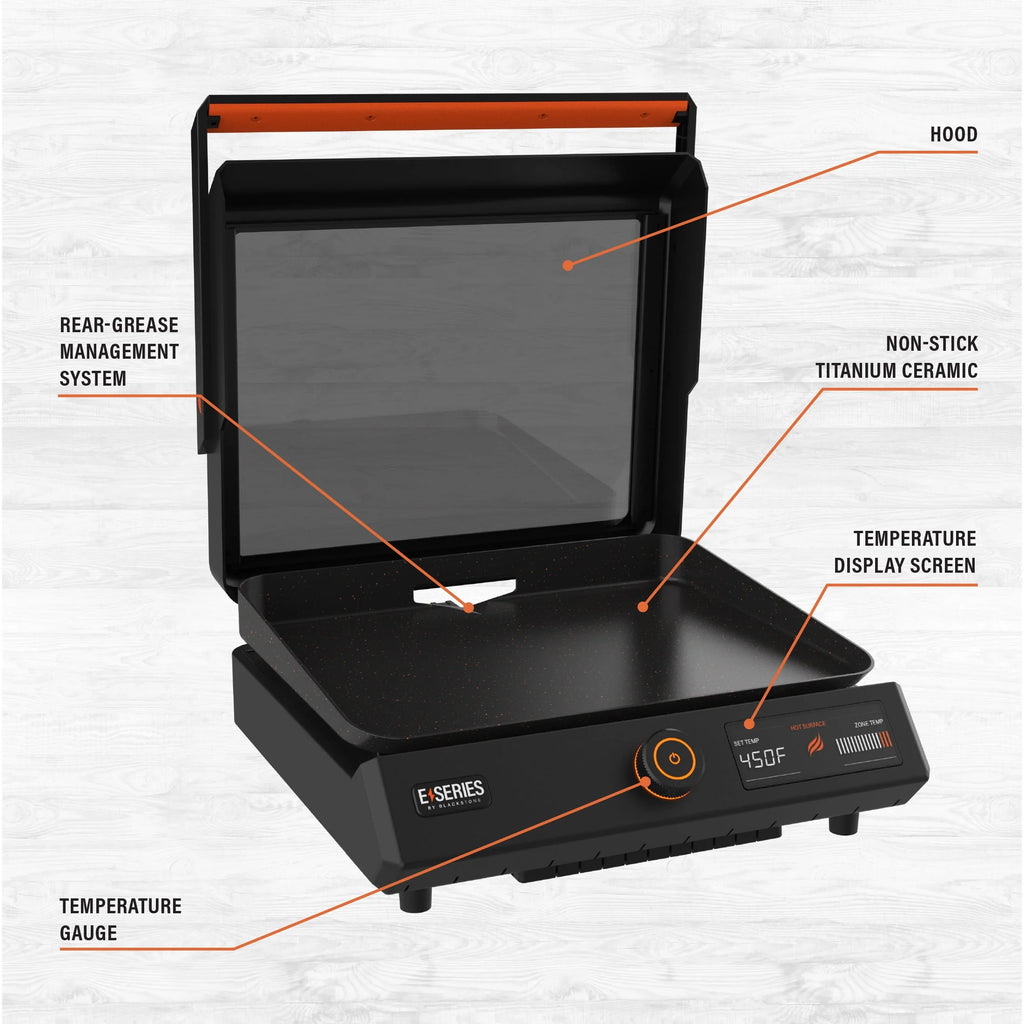 Electric Tabletop Griddle with Hood O250840