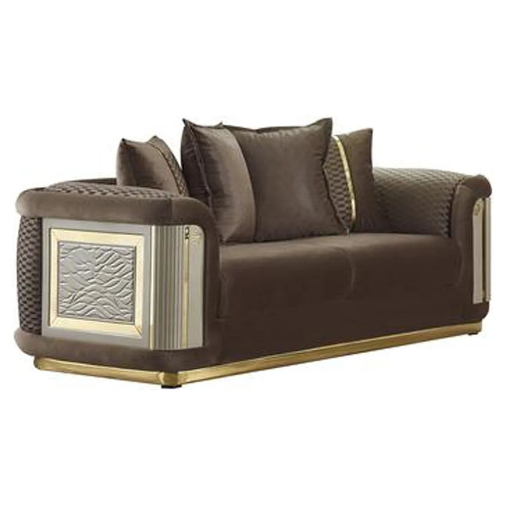 Brown Loveseat G90891