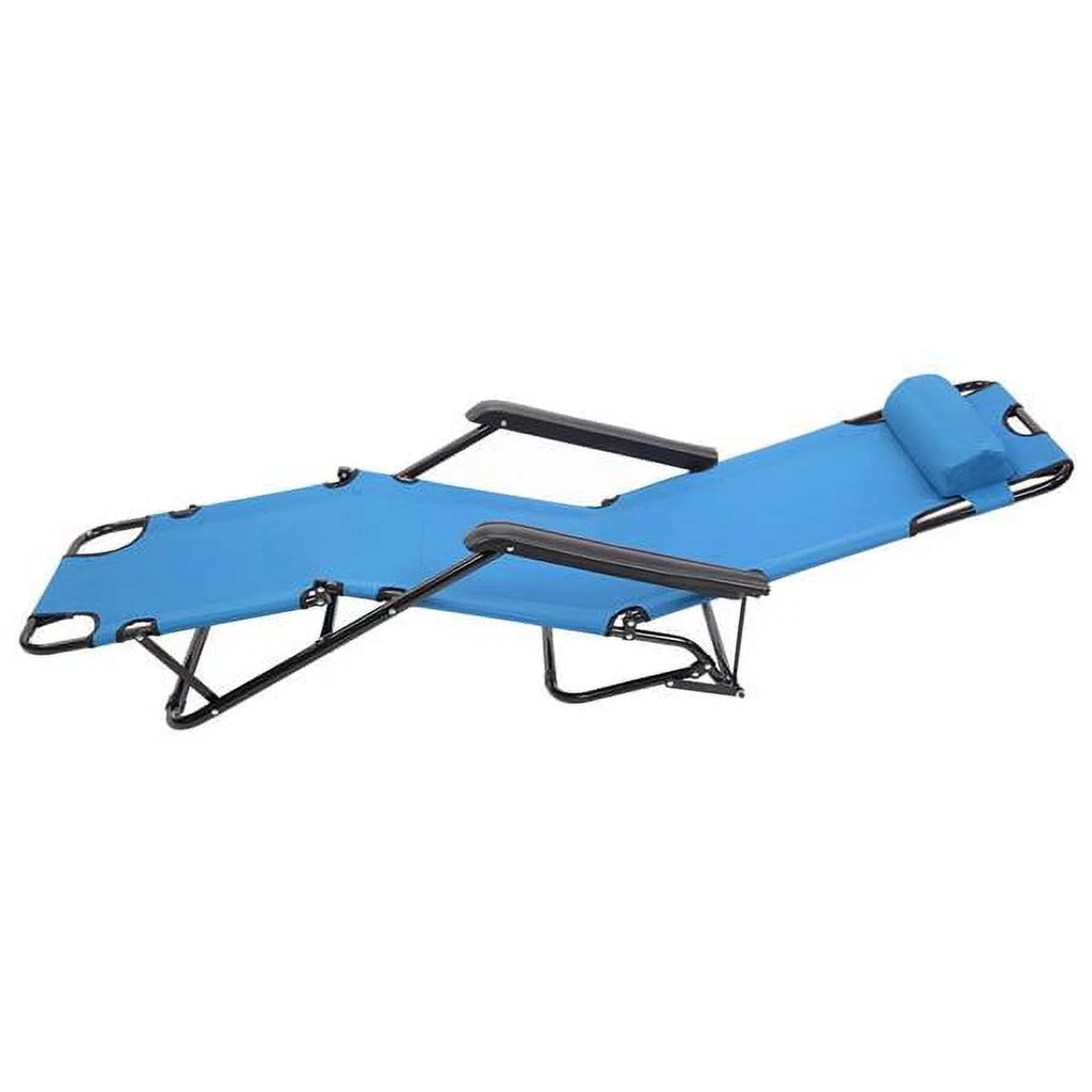 Blue Extendable Folding Reclining Chair M236