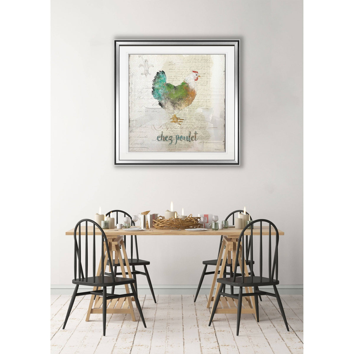 Framed Giclee Print 28 x 28 J3752