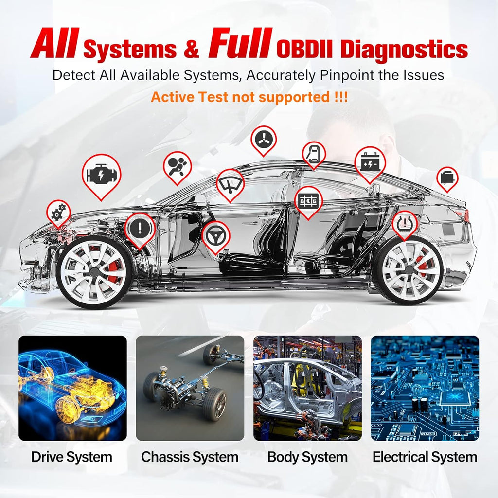 OBD2 Scanner Full System Scan Tool with Touch Screen Y774