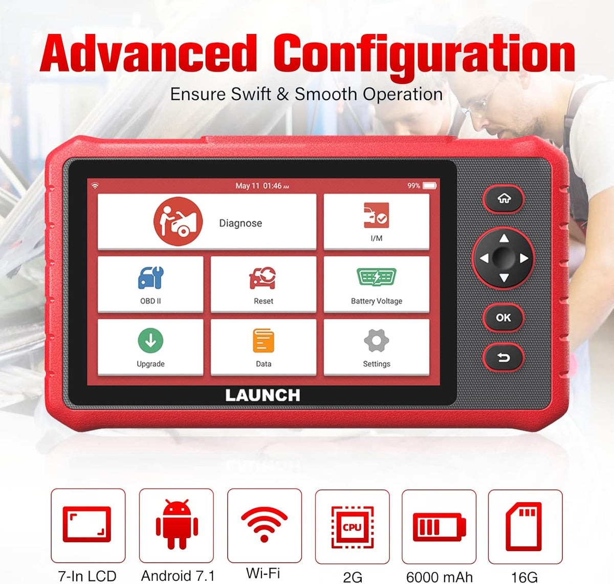 OBD2 Scanner Full System Scan Tool with Touch Screen Y774