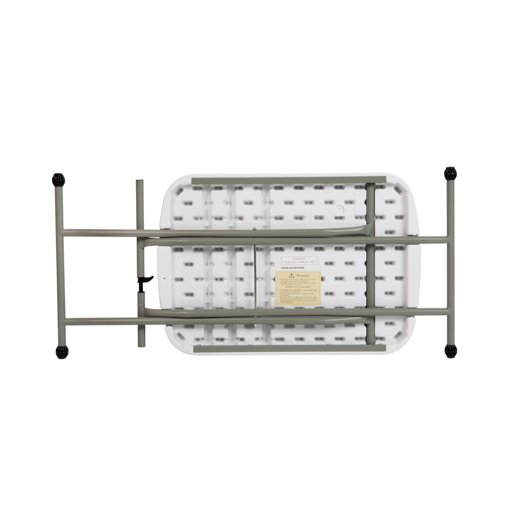 26 Inch Granite White Plastic Folding Table M186