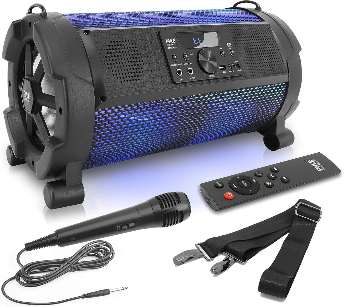 500W 2.1Ch Rechargeable Bluetooth Boombox Speaker with LED E256629