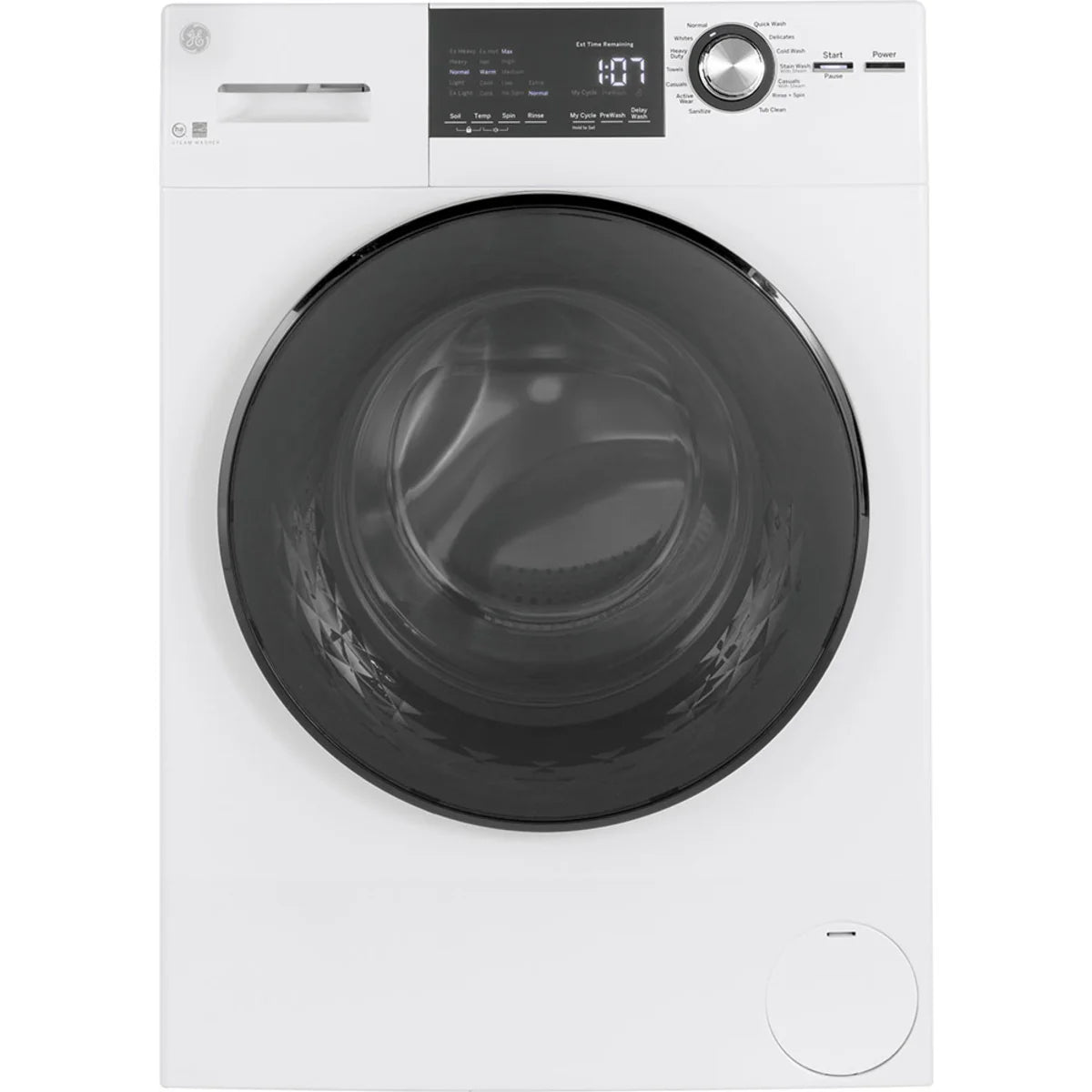 24 In. 2.8 Cu. Ft. White Front Load Washer with Steam W413831