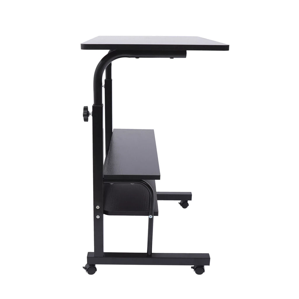 Portable Adjustable Sofa Side Bed Table with Wheels G584