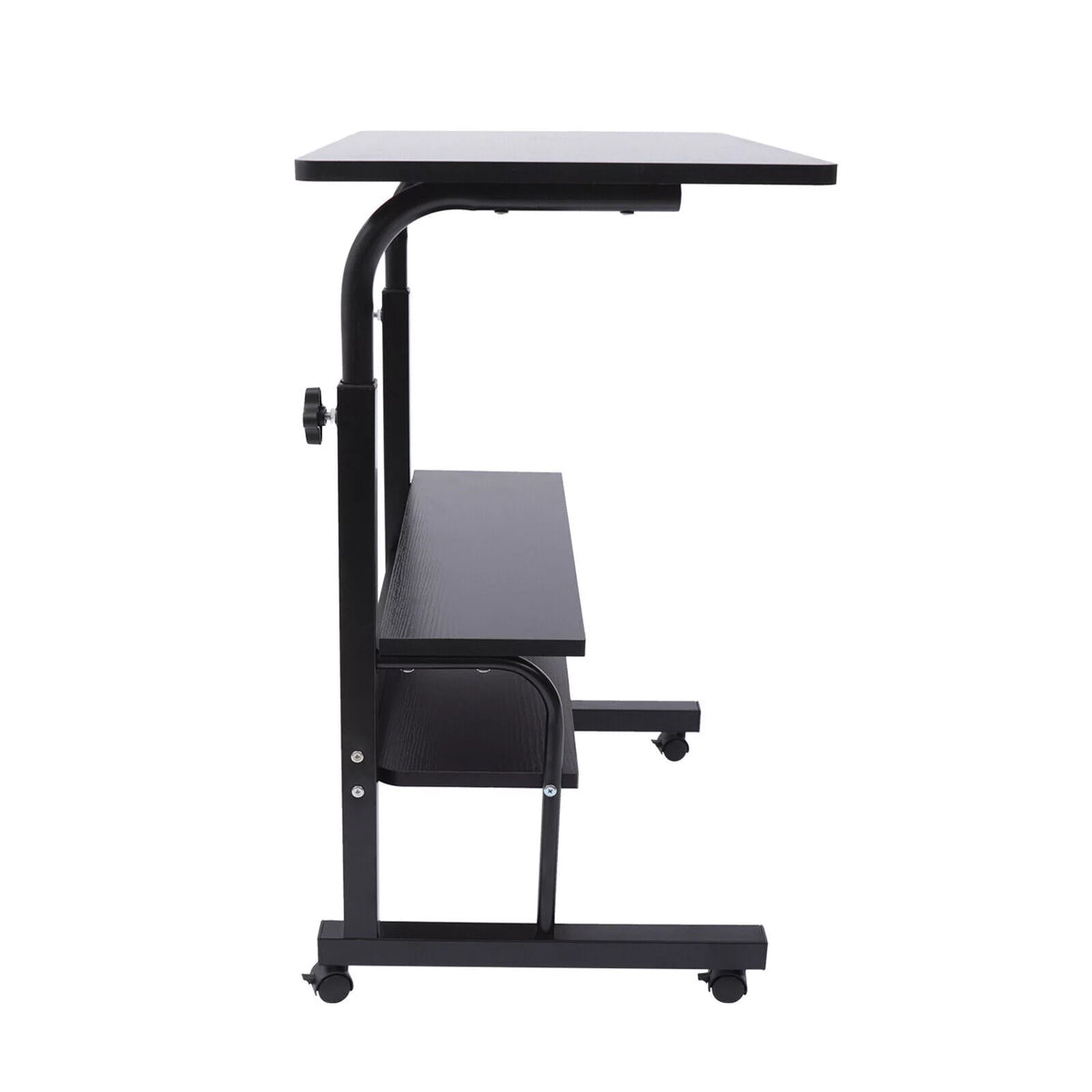 Portable Adjustable Sofa Side Bed Table with Wheels G584