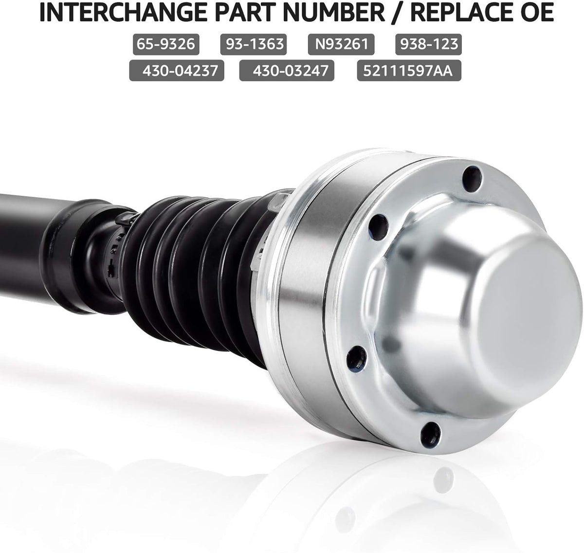 Front Drive Shaft Assembly Compatible with V6 3.7L 2002-2007 Jeep Liberty 4x4 O7578