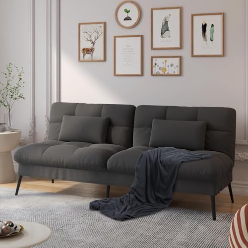 Black Convertible Sofa Bed V4121
