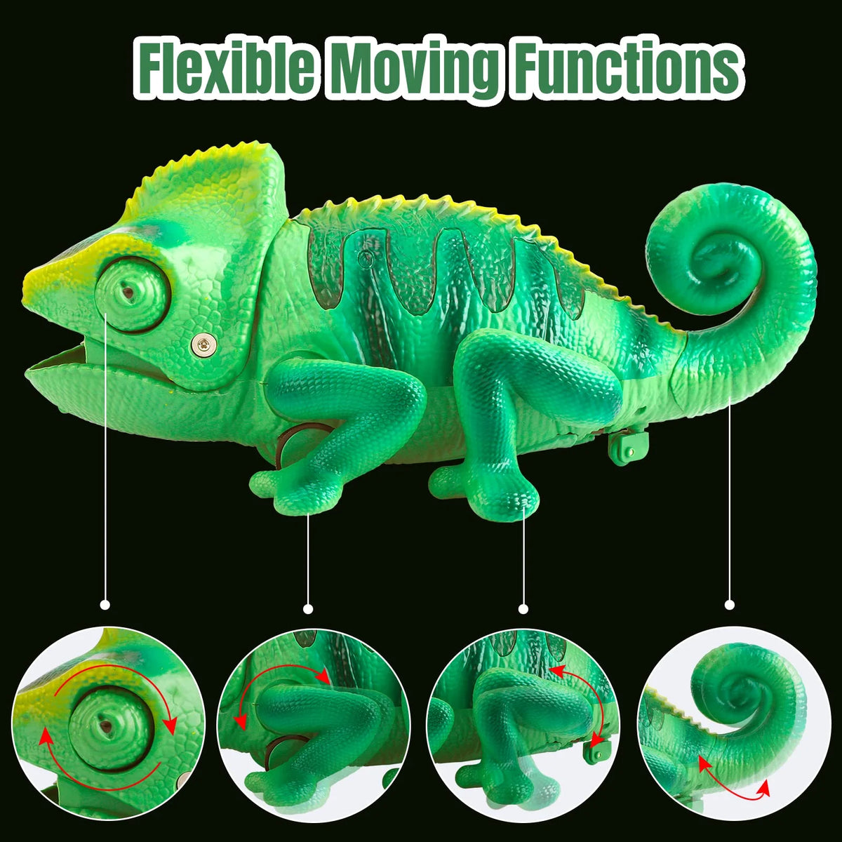 RC Robot Lizard Toys with LED Light Up X773398