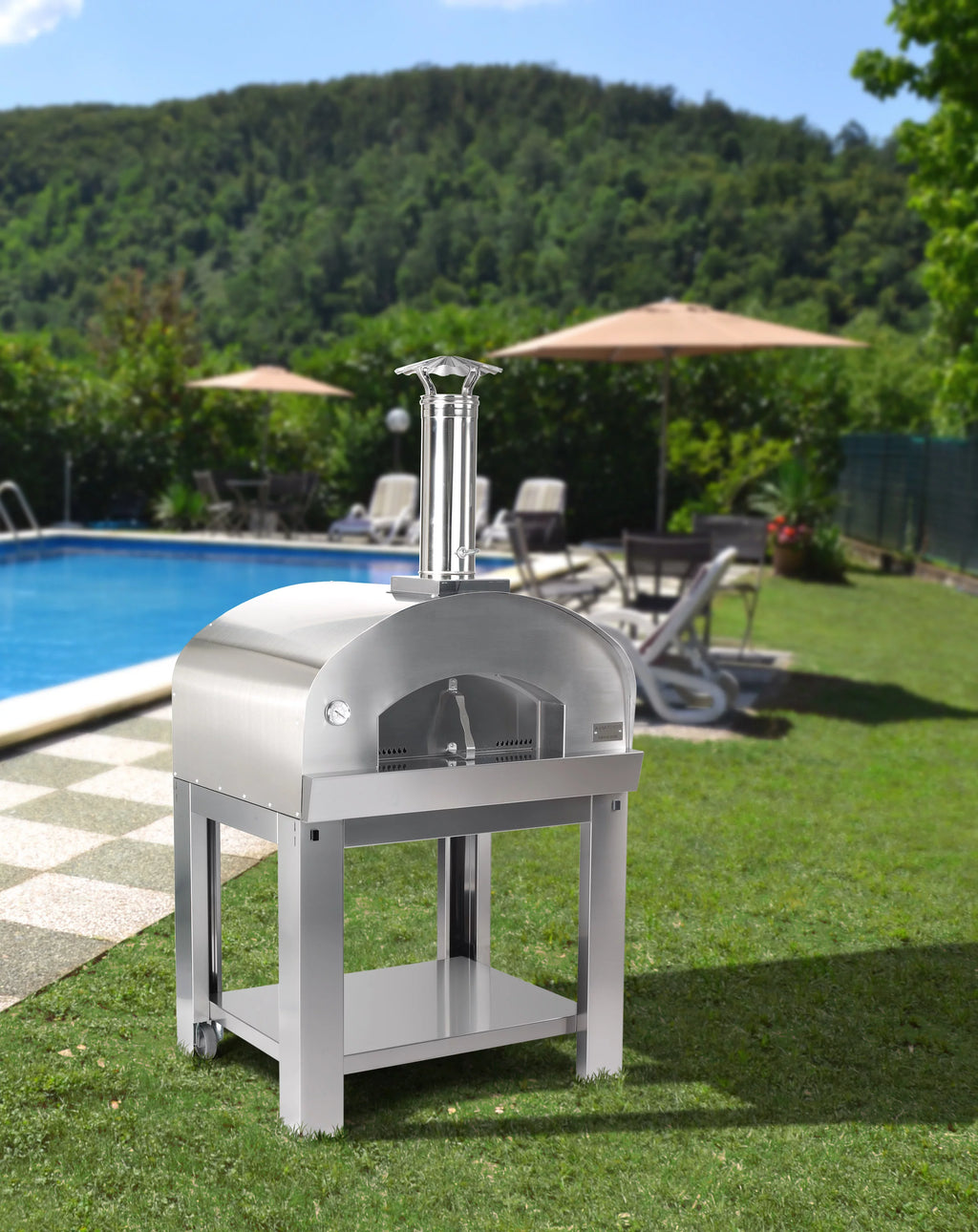 Wood Fired Outdoor Portable Pizza Oven D33210