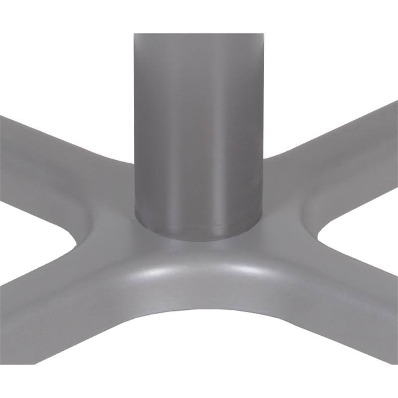 36x22 Round X-Base Table Maple Grey W5401