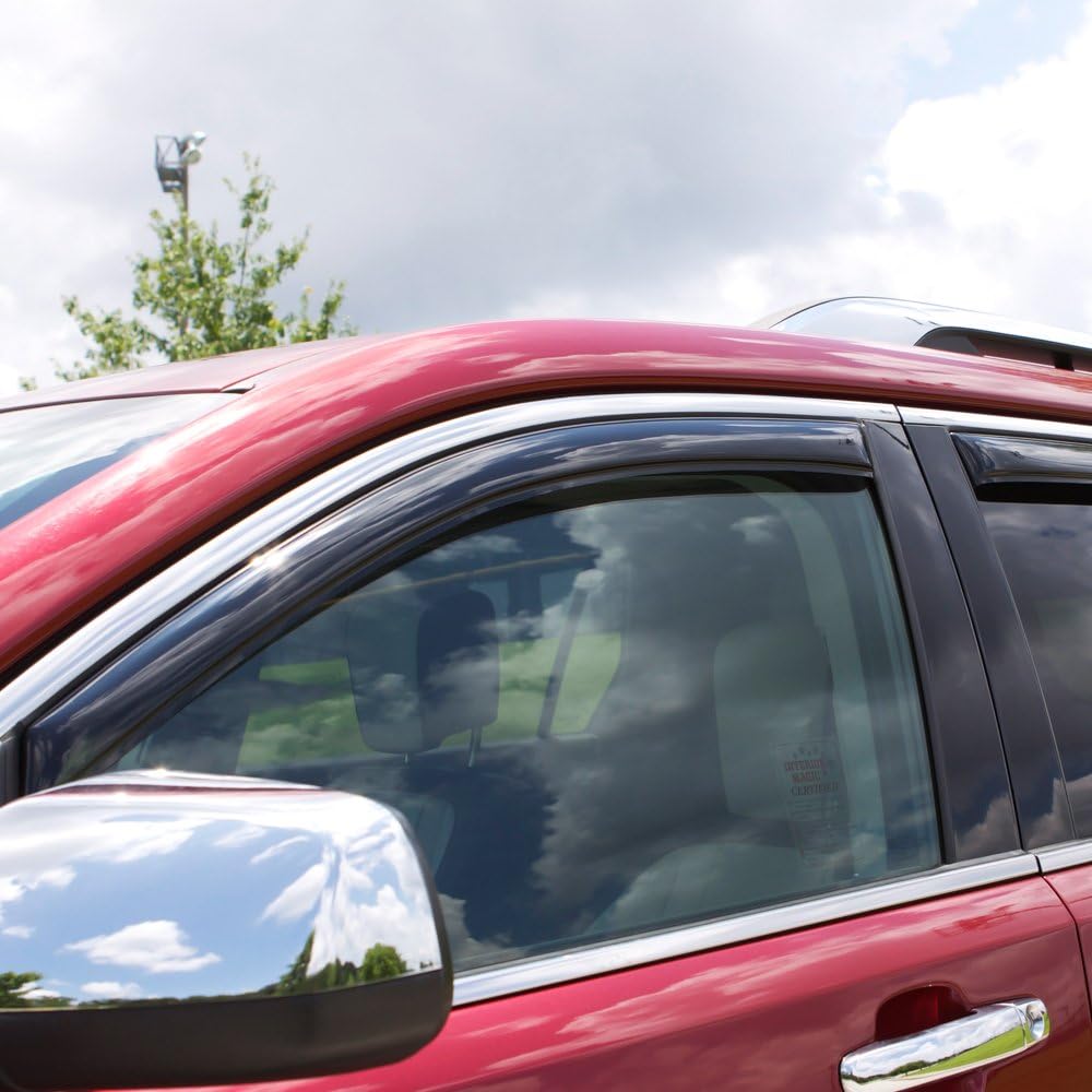 4 Piece in-Channel Window Deflector for Chevrolet Silverado/GMC Sierra Crew Cab Pickup M5738