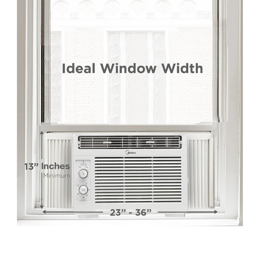 White Mechanical Window Air Conditioner D55193