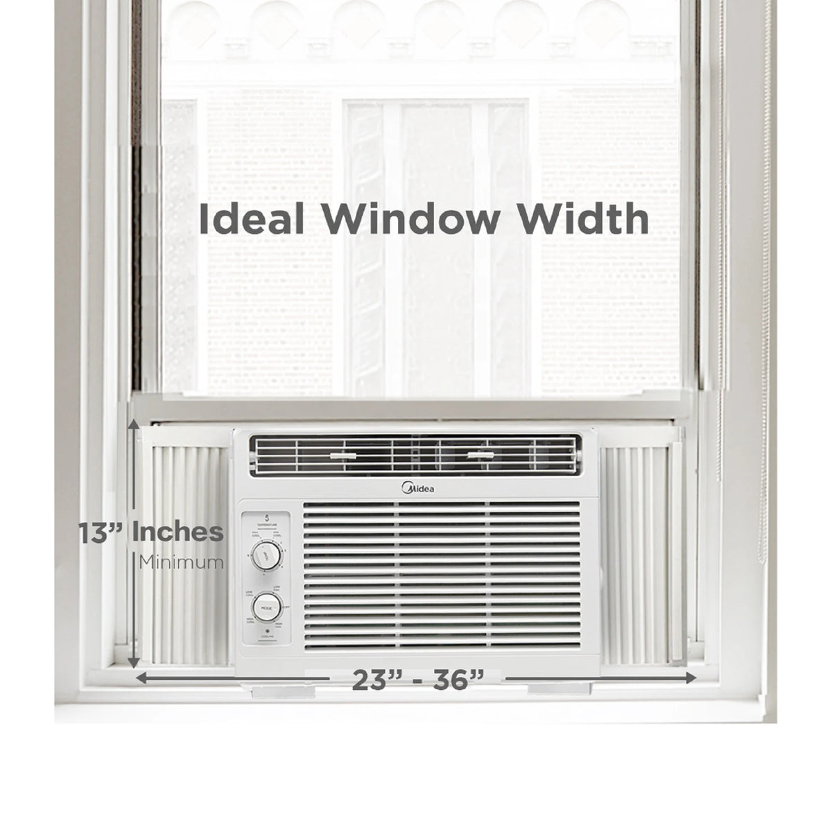 White Mechanical Window Air Conditioner D55193