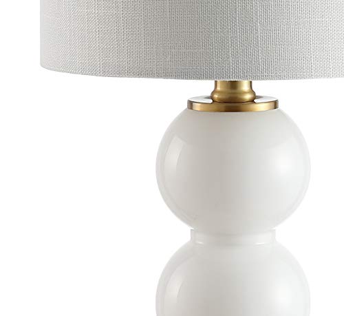 21" Glass Metal LED Table Lamp Q29940
