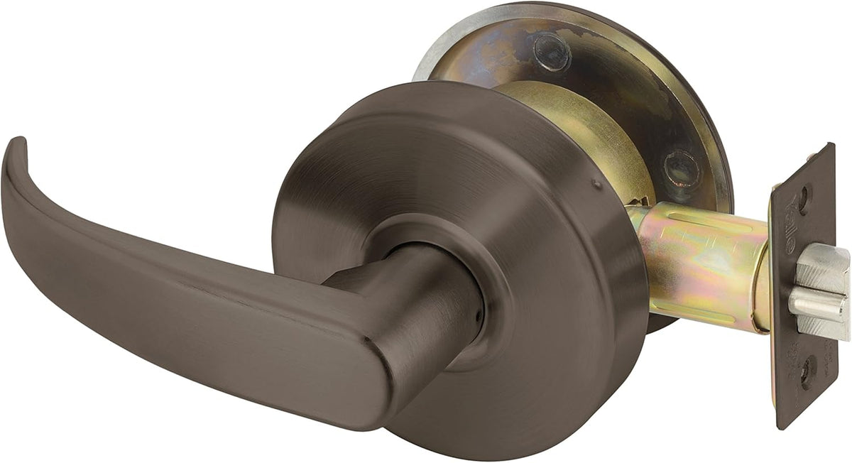 Door Lever Lockset, Cylinder Lock, Pack of 2 Y326593