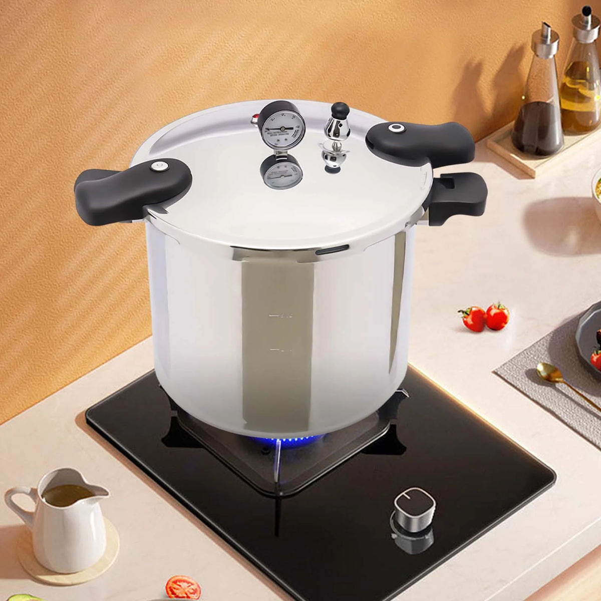 90kpa 32cm Aluminium Pressure Cooker S7779
