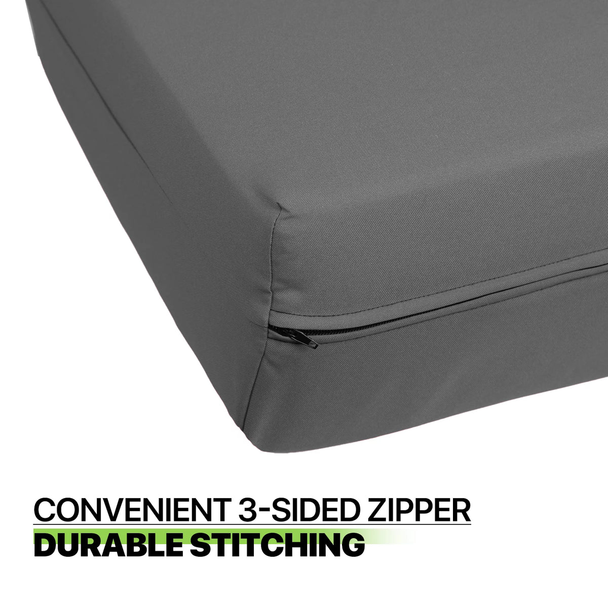 Full Size Dark Grey Futon Cover F401