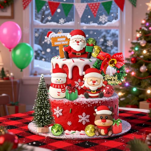 Christmas Cake Topper Decorations I600223