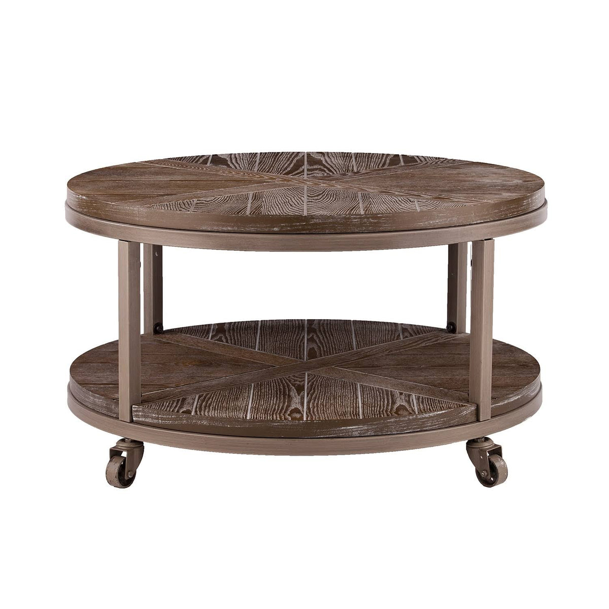 Industrial Brown Wood Cocktail Table W55000