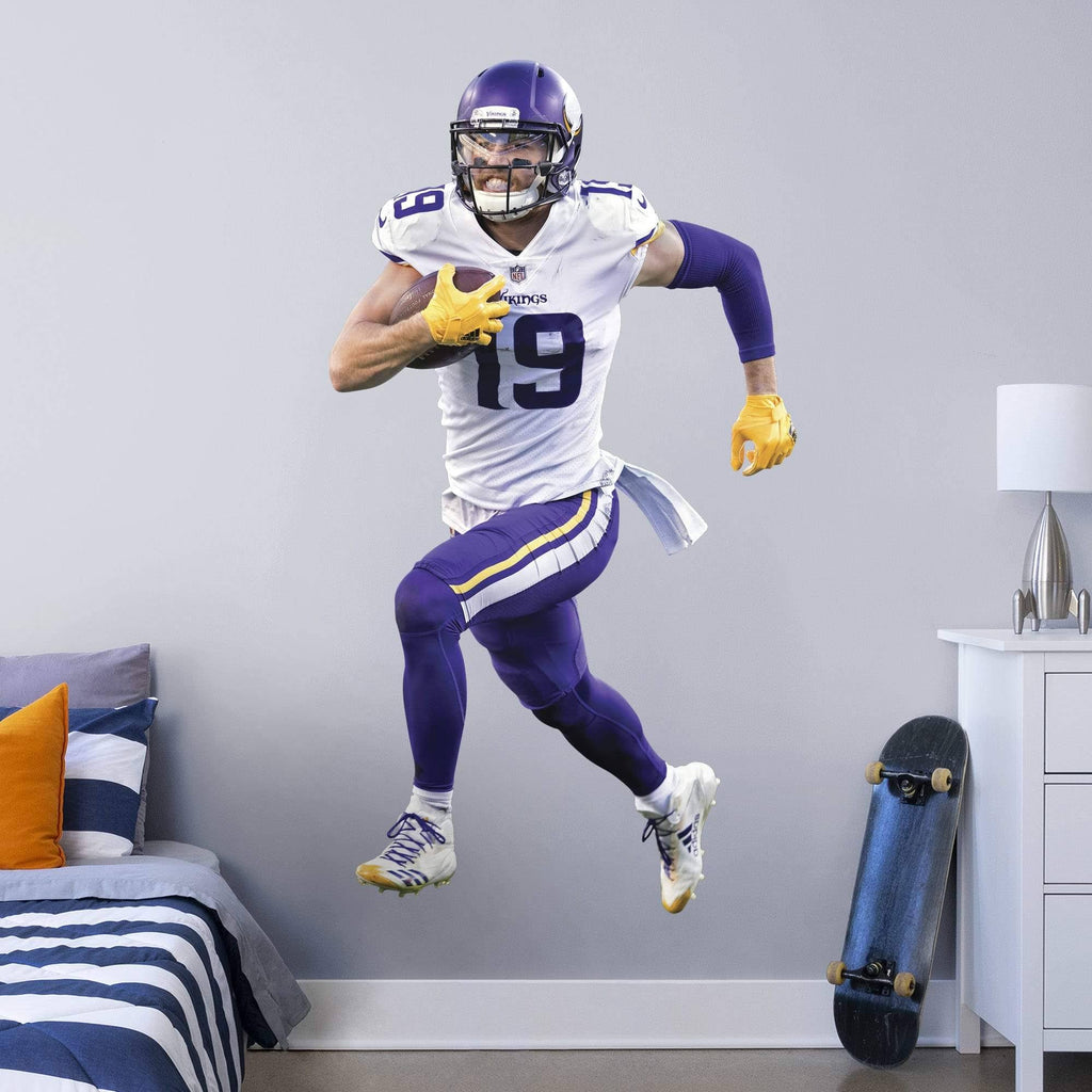 Fathead Adam Thielen Minnesota Vikings Away Life Size Removable Wall Decal J18374