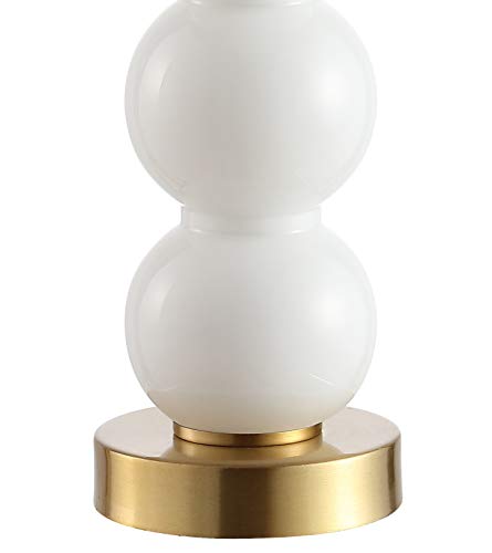 21" Glass Metal LED Table Lamp Q29940