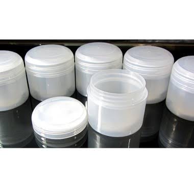 24 Cosmetic Jars Double Wall Plastic Containers with Dome Cap I122