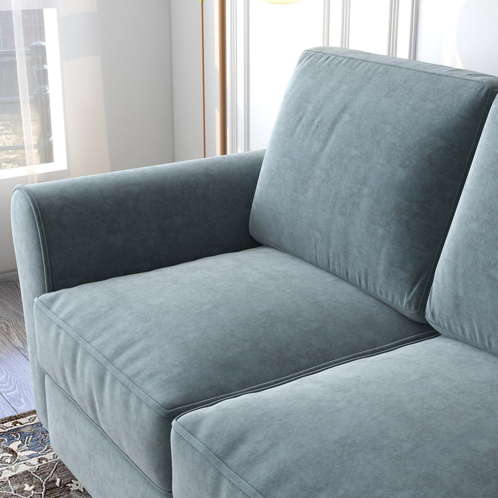 Grey Velvet Loveseat Sofa Covers A17048