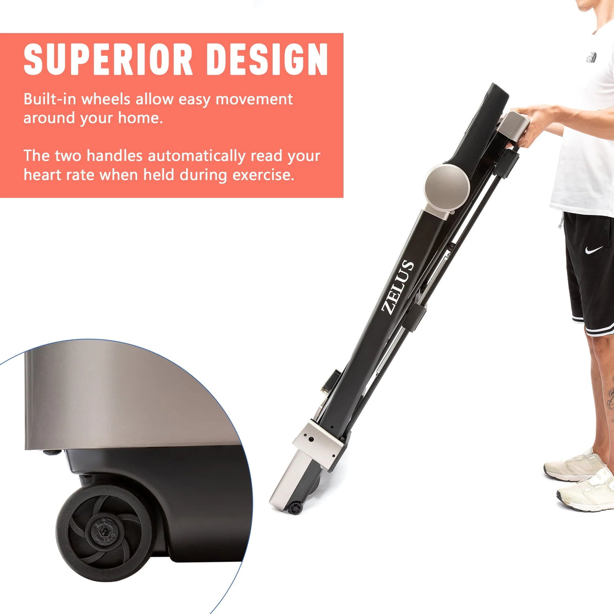 3HP Folding Treadmill with Bluetooth Speaker J688