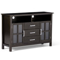 Dark Walnut Brown Tall TV Media Stand N95174