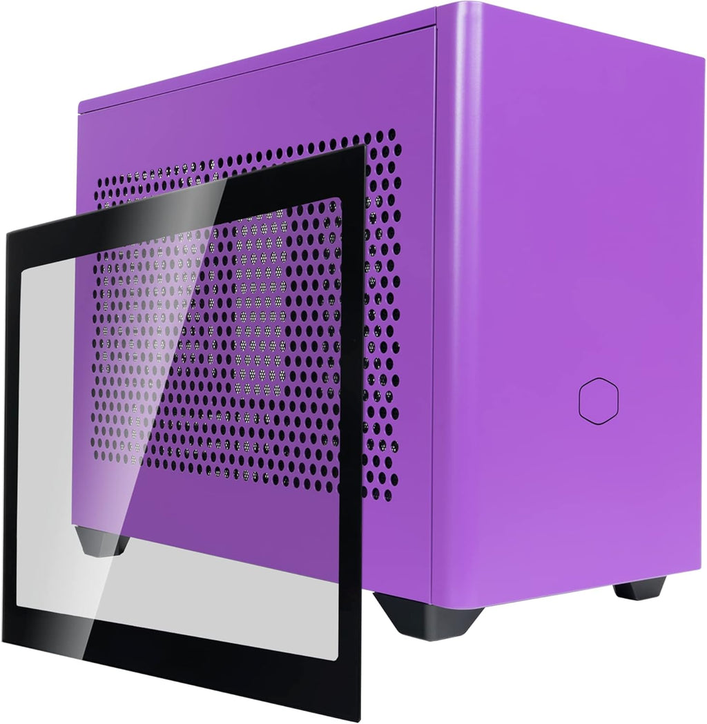 White SFF Mini-ITX Case with Tempered Glass Panel T806514