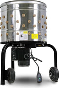 Chicken Plucker Electric Stainless Steel 1HP 120VAC 280RPM 92 Soft Fingers 20" Drum Diameter V3668