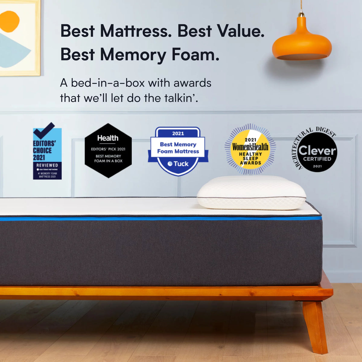 Queen Gel Memory Foam Mattress T7796