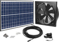Solar Powered Exhaust Fan with Thermostat Switch, 1750CFM, IP68 Brushless DC Motor W915