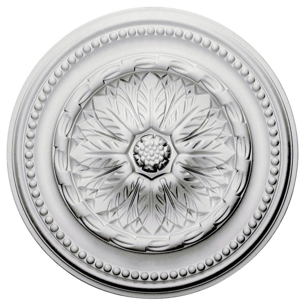 15 3/4 inch x 1 7/8 inch Ceiling Medallion Hand-Painted Pewter Z80150