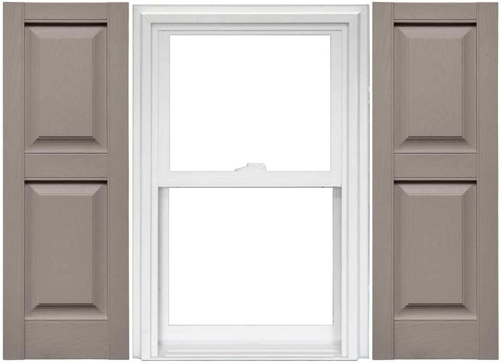 Raised Panel Vinyl Shutters 1 Pair 14.75 x 59 Classic Blue Z80687