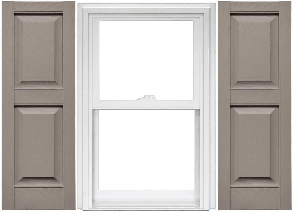 Raised Panel Vinyl Shutters 1 Pair 14.75 x 59 Classic Blue Z80687