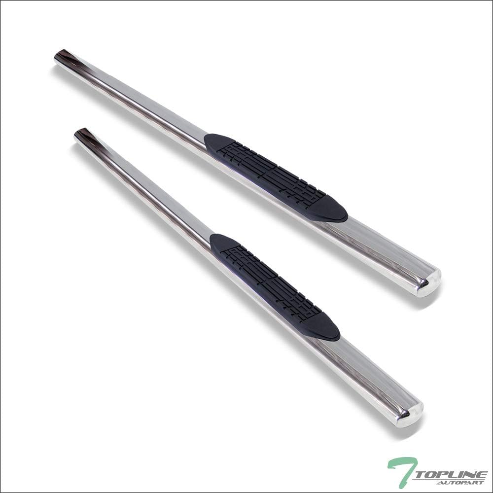 4" Oval Polished Stainless Steel Side Step Nerf Bars Running Boards S597251