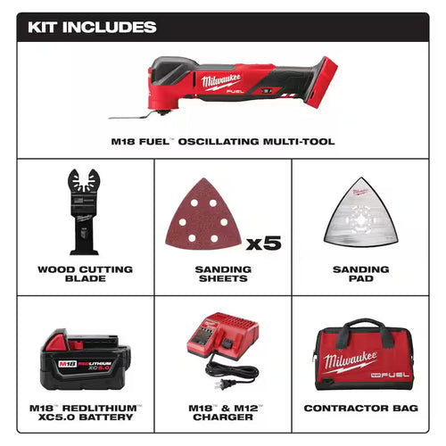 18V Cordless Brushless Oscillating Multi-Tool Kit J594