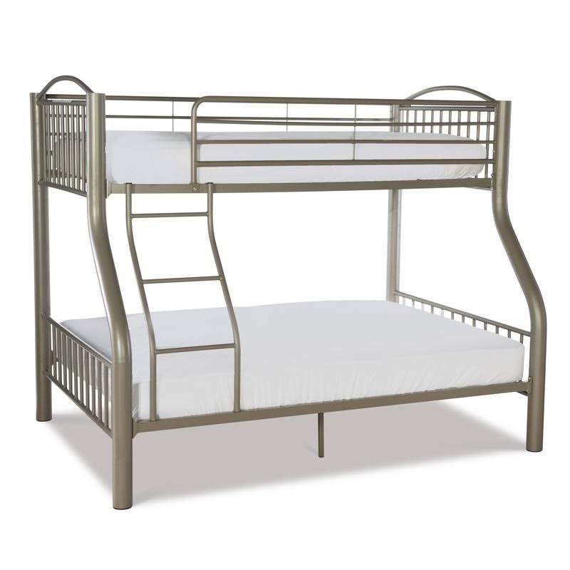 Twin Over Full Pewter Bed Z1057